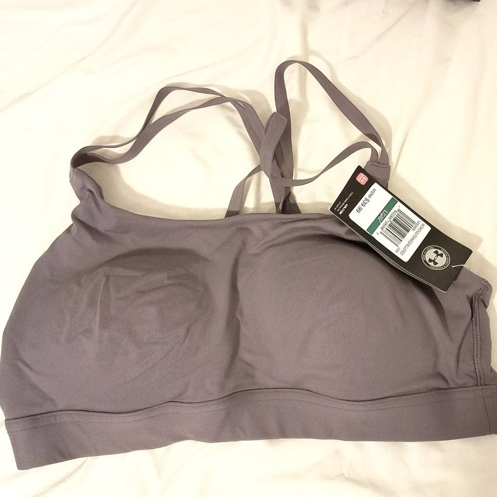 NWT FLINT UA Double Strap Eclipse Sports Bra LARGE